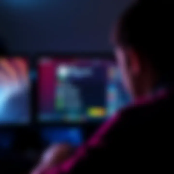 A player looking frustrated at their computer screen, showing a missing profile and friends list on an EA game interface.