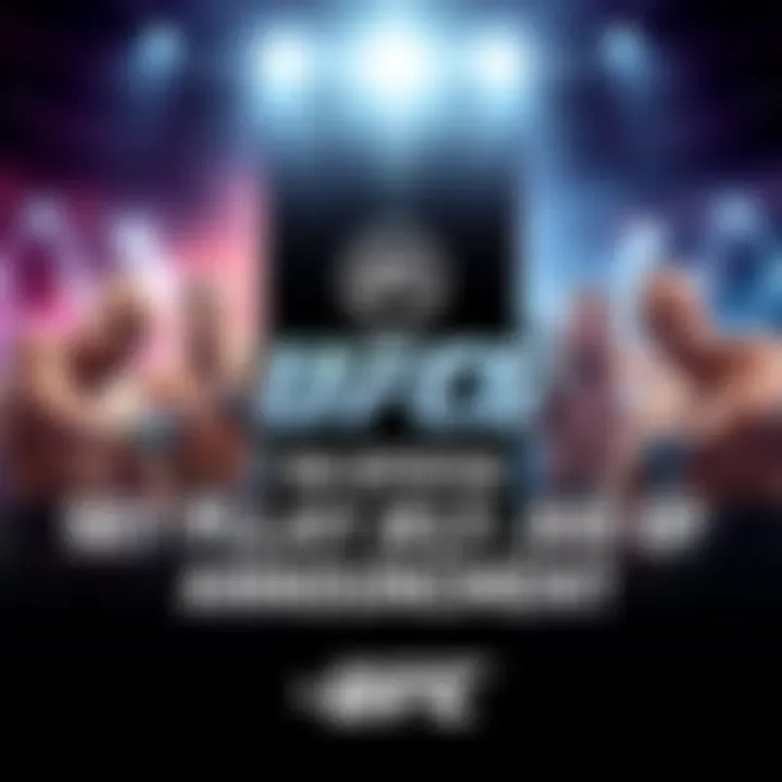 EA UFC 6 Game Announcement A promotional graphic showcasing the logo of EA UFC 6, highlighting crossplay features and revamped striking mechanics, with a background of fighters in action.