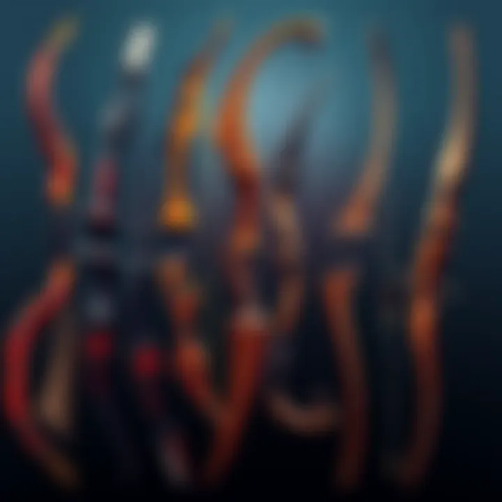 Different types of early game bows displayed, showcasing alternatives to the Paris Bow with a focus on their features and designs.