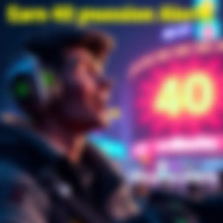 Earn 40 vBucks Mission Alerts A player character looking excited with a glowing 40 vBucks icon in the background during a Mission Alert event