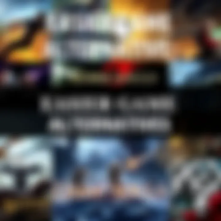 Collage of game covers featuring adventure and action elements that are less challenging than Dark Souls and Elden Ring