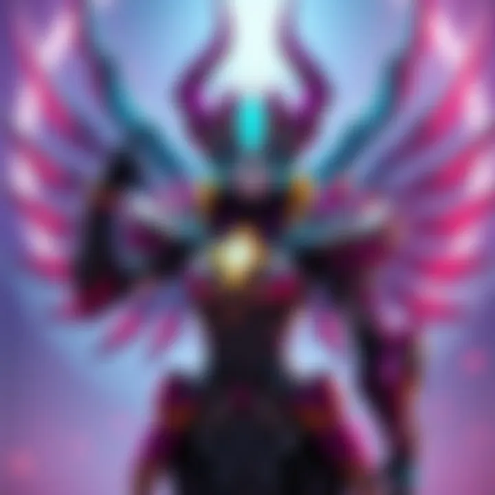 Echidina, a summoner Warframe, showcases her unique design and abilities, surrounded by a vibrant background.