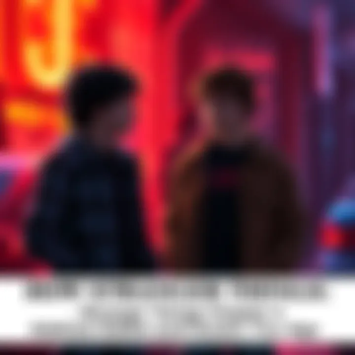 Eddie and Dustin standing together, discussing their experiences in the Upside Down