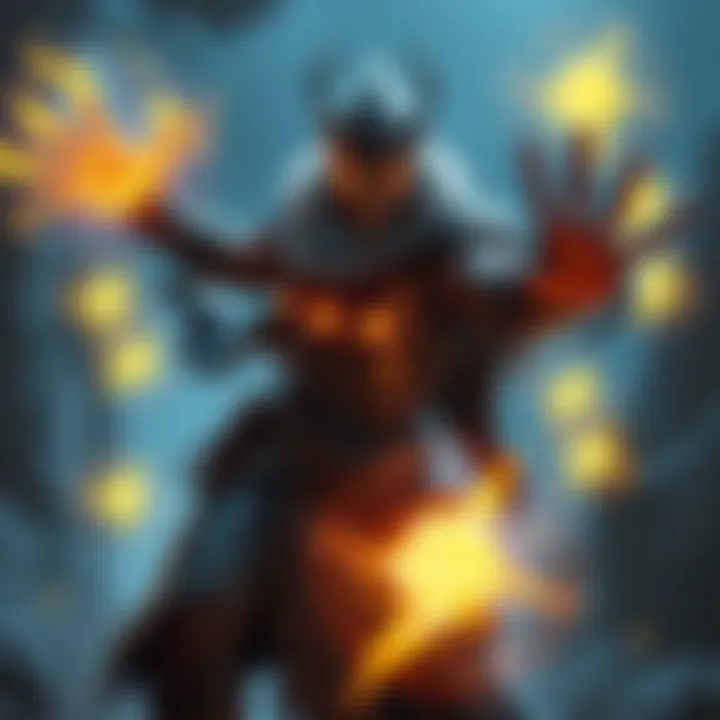 Eden character showcasing multiple glowing powers and abilities in an action scene