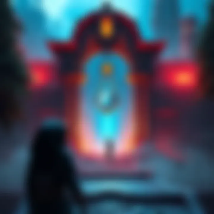 A player looks towards a glowing portal, signifying the Edge of Fate release that may change mission rotations, with a focus on the Wish-Keeper.