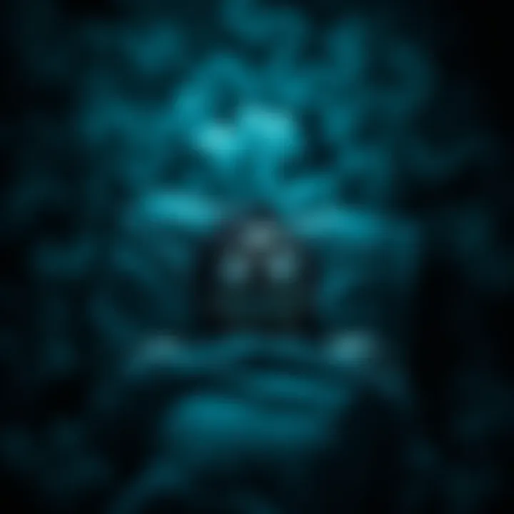 A person appears distressed while sleeping, surrounded by dark, swirling shadows representing unsettling dreams.