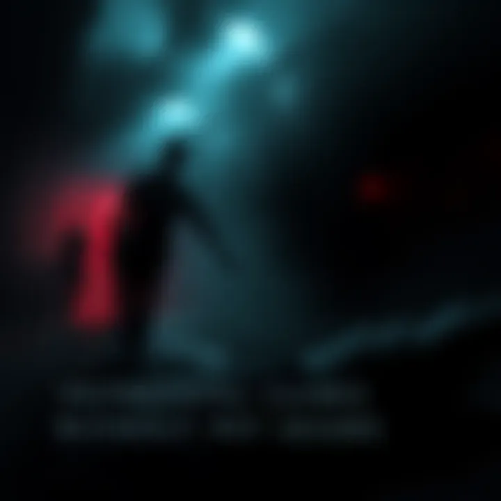 A dark game environment showing shadowy figures and a tense atmosphere, with no pets in danger.