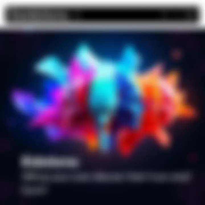 A collection of colorful, abstract shapes representing the fragmented identities of eidolons, set against a cosmic background.