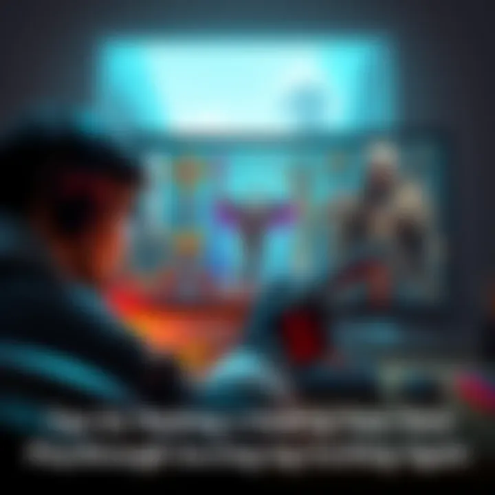 A gamer experimenting with different character builds in Elden, showcasing a variety of weapons and skills on the screen.