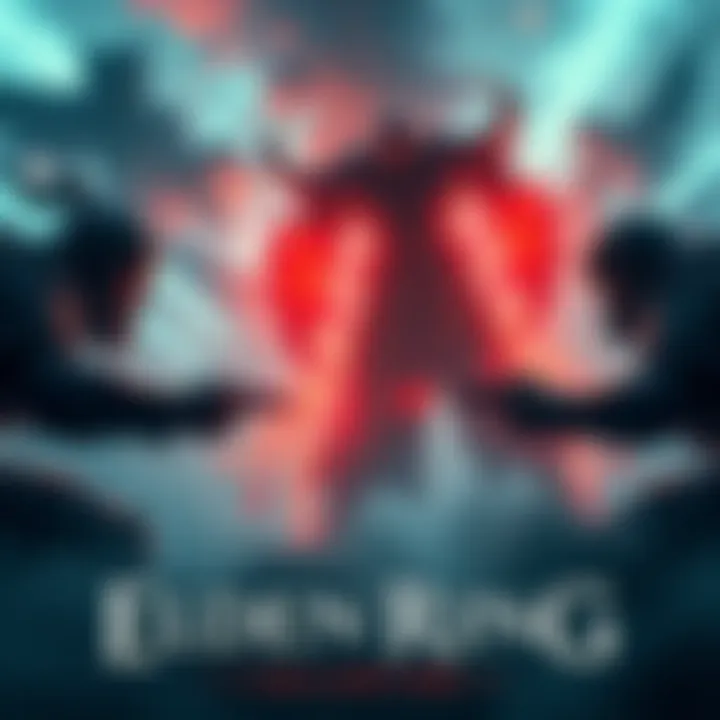 A thrilling moment from Elden Ring's co-op gameplay showing players strategizing together