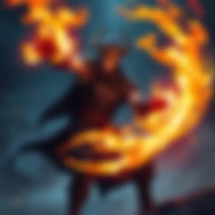 Elden Ring Night and Flame Stance A character in Elden Ring using the Night and Flame stance, casting a powerful spell with flames around them.