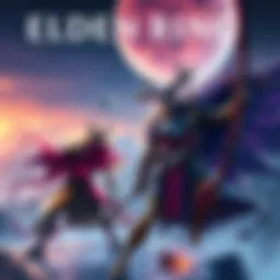 Elden Ring and Nightriegn characters depicted in action poses, showcasing their unique features and styles in a vibrant fantasy setting.