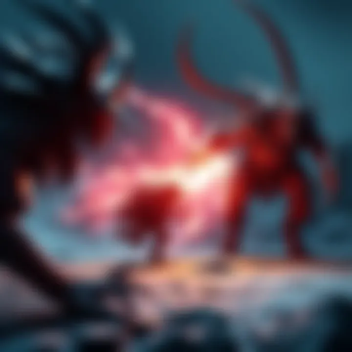 A gameplay scene showing Elden Beast running away while Placidusax teleports, highlighting their different combat styles.