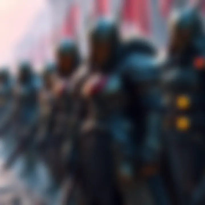 A collection of various armor sets in Elden Ring displayed on characters ready for battle.