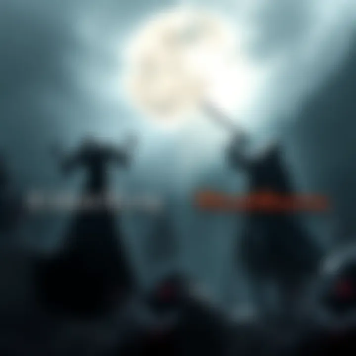 Comparison of Elden Ring and Bloodborne game covers, showcasing their unique art styles and themes.