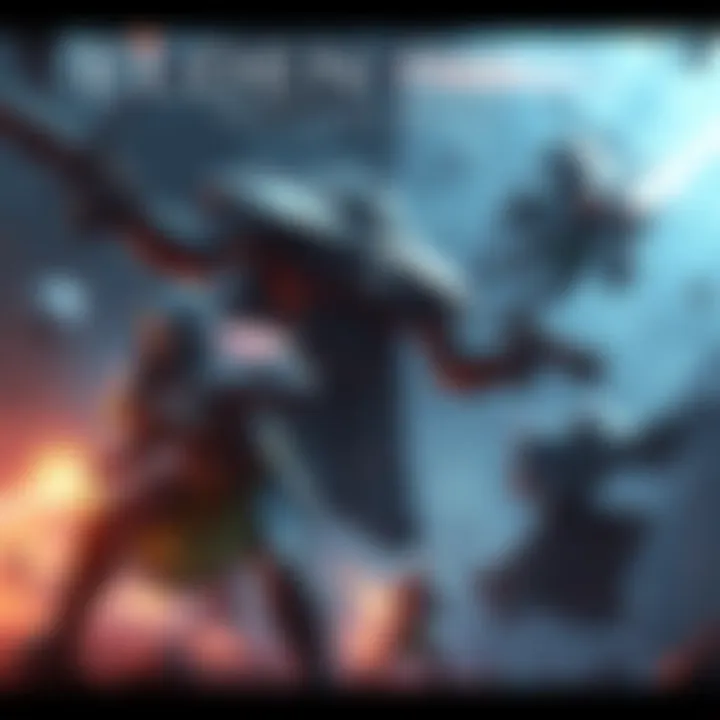 A digital artwork showing characters from Elden Ring in combat, with a ranking leaderboard overlay inspired by Armored Core 6.