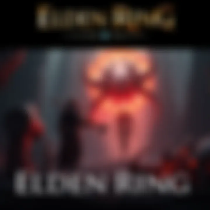 A character from Elden Ring engages a tough enemy while exploring a dark, atmospheric environment, showcasing the challenges faced early in the game.