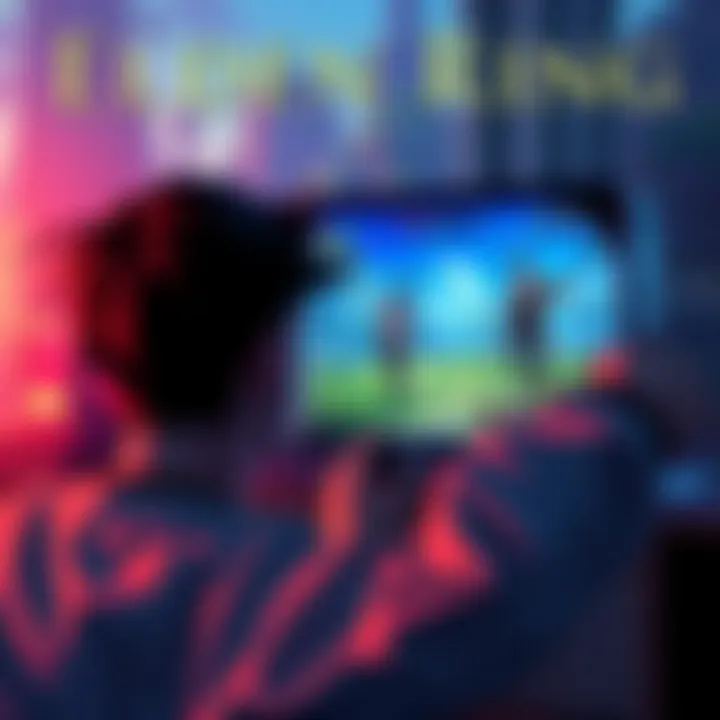 A gamer looking at a screen showing Elden Ring gameplay with characters and landscapes, feeling overwhelmed with the game mechanics