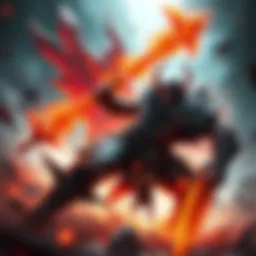 Elden Ring Hidden Boss A fierce battle scene featuring a hidden boss from Elden Ring, showcasing a powerful character with a striking weapon in an intense setting