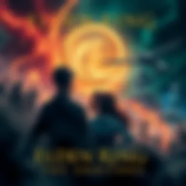 A poster showcasing the Elden Ring movie with key visuals from the game, hinting at adventure and exploration.