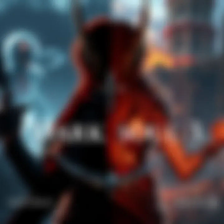 Side-by-side comparison of Elden Ring and Dark Souls 3 characters and game scenes, showing gameplay action and environment design.