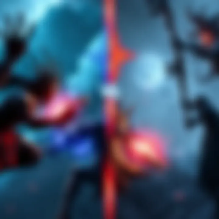 A split screen showing gameplay from Elden Ring and Nightreing, highlighting their different styles and challenges