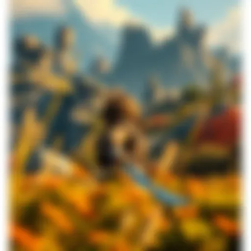 A character exploring a fantasy landscape in Elder Scrolls VI, showcasing classic Bethesda style and improved graphics