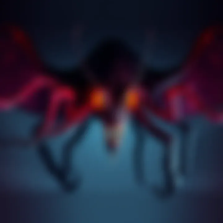 An imaginative depiction of a unique eldritch horror species inspired by real-life animals, showcasing strange features and an otherworldly appearance.