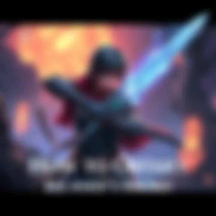 A character wielding Elliane the Starved's Sword in a fantasy setting with glowing features