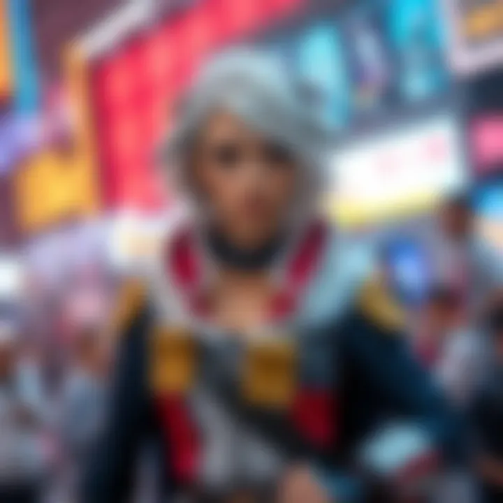 Cosplayer dressed as Ellie showcasing her costume in a vibrant setting