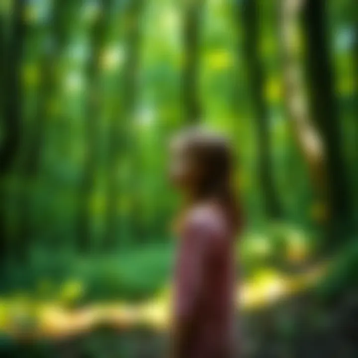 Ellie in a forest Ellie stands in a forest, looking thoughtful about her immunity and the risks of infection.