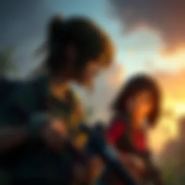 Ellie and Clementine prepare for battle, showcasing their unique strengths and strategies