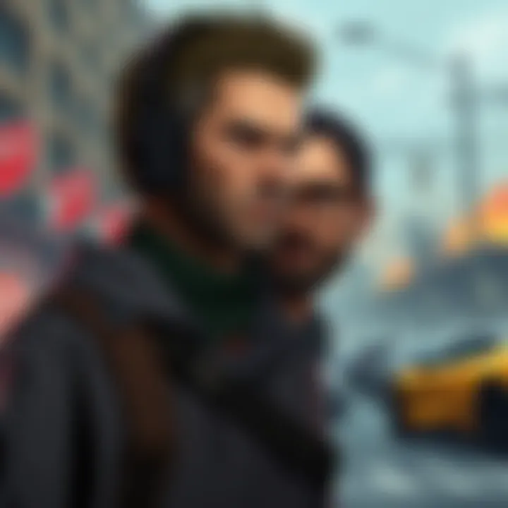 Illustration of a man resembling Ellie’s dad, with hints of his character's role in TLOU3, set against a post-apocalyptic backdrop.