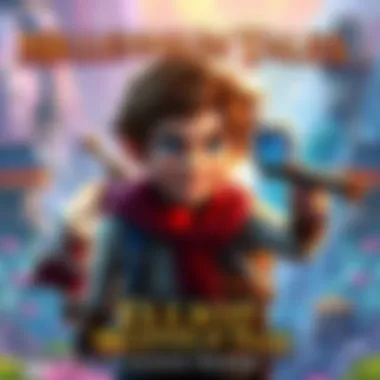 Elliot exploring a vibrant fantasy world with colorful landscapes and action elements in Millennium Tales