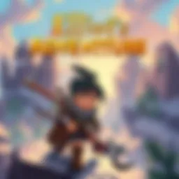 Cover illustration showing Elliot, a cartoon character, embarking on an adventure with a fantasy landscape in the background.