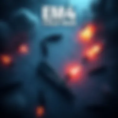 A strategic gameplay scene from EM4 Cold War featuring military units and a map layout