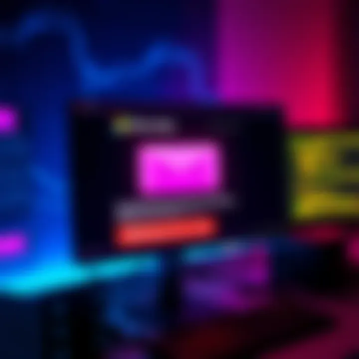 A computer screen displaying an email from Microslop, with a highlighted section indicating potential phishing concerns