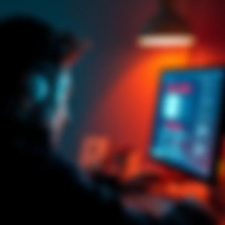 A person looking frustrated at a computer screen while trying to fix an email problem on an EA account