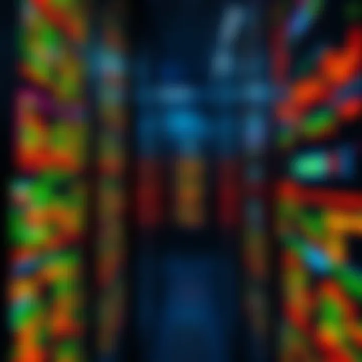 A close-up view of Embark's backend servers experiencing data synchronization problems.