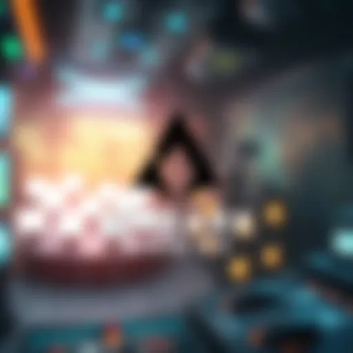 Embark Studios logo with a blurred background of a gaming environment, symbolizing the studio's recent turmoil