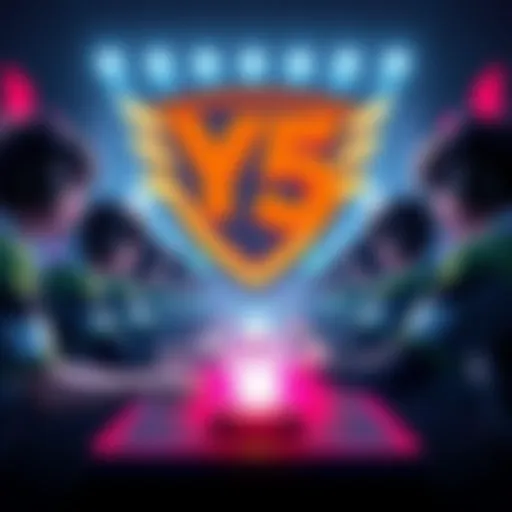 Teams competing in the EMEA Y5 Pro League Day 8 online tournament with exciting gameplay