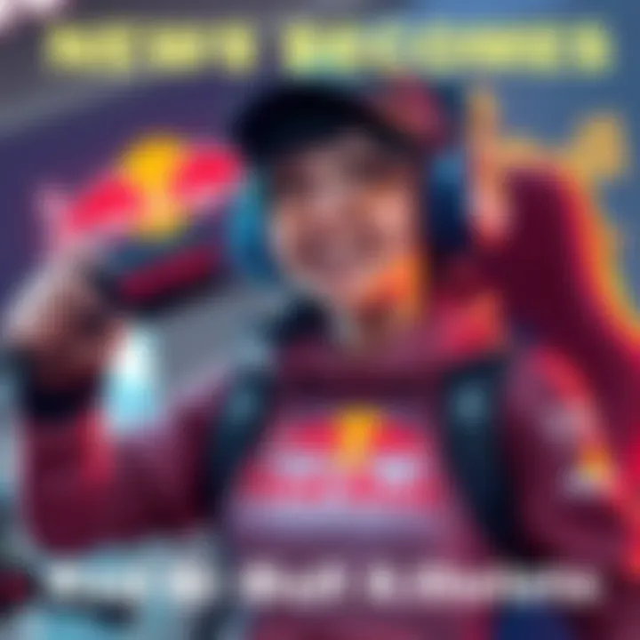 Emiru Becomes Red Bull Athlete Emiru celebrating her new role as a Red Bull athlete, showing her gaming skills and branding gear.