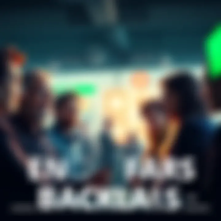 Emoney platform under scrutiny A group of people discussing the Emoney platform with concerned expressions, highlighting the criticism it faces.