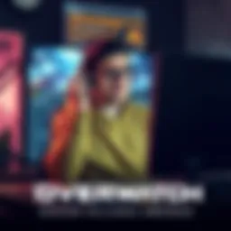 Popular streamer Emongg showing frustration while playing Overwatch, surrounded by a gaming setup and server disconnection alerts on screen