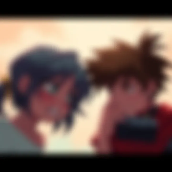 Two characters from indie games expressing deep emotions, set against a soft background that suggests a heartfelt story, perfect for those looking to cry through gaming.