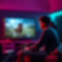 Emotional Death Scene in Gaming A player sits in front of a TV, visibly emotional while playing a video game that features a sad horse death scene.