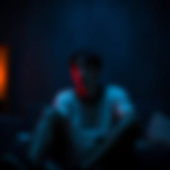 A character sitting alone in a dimly lit room, reflecting on a past memory, with emotional expressions on their face.
