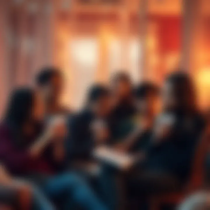 Emotional Reaction to Elena's Hypothetical Death A group of people expressing sadness and reflection over the loss of a fictional character named Elena, with tissues and emotional expressions in a cozy setting.