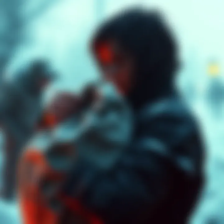 Emotional Return to Lt. Winter's Sack Person holding Lt. Winter's sack with a thoughtful expression, reflecting feelings of nostalgia and loss.