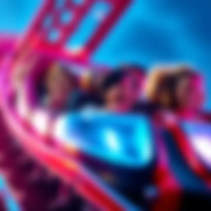 A group of people on a roller coaster showing a range of emotions, from joy to fear, illustrating the ups and downs of intense experiences.
